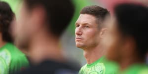 A ponderous Cameron Bancroft before the Thunder’s BBL clash with Perth on Monday.