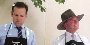 In arguing against farmers being slugged with a costly carbon target,Matt Canavan (left) and Barnaby Joyce are spurning something the Prime Minister has already rejected. 