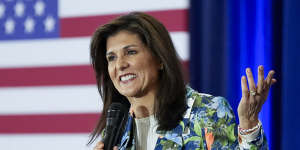 Nikki Haley speaks during a campaign event in North Augusta,South Carolina. 