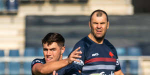 Michael Cheika worked on Trent Robinson’s coaching staff at the Sydney Roosters.