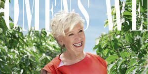 Maggie Beer dressed in Toni Maticevski for The Weekly’s 2018 Christmas edition.