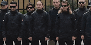 Neo-Nazis outside NSW parliament on Saturday.