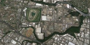 The 60-hectare Rosehill Racecourse site is owned by the Australian Turf Club.