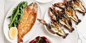 Totti’s Lorne showcases local catch,such as crumbed King George whiting.