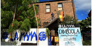 The iconic La Mama theatre in Faraday Street,Carlton.
