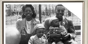 US physicist Ron Mallett (front) with his parents,Dorothy and Boyd Mallett,and baby brother Jason in 1948. After his father's sudden death,Mallett dedicated his life to the study of time and space.