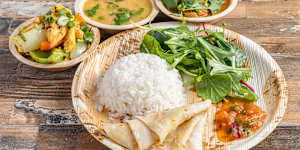 The Mauritian platter at Baz Kreole in Richmond.