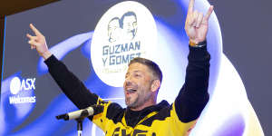 Guzman y Gomez Co- CEO Steven Marks at the Guzman y Gomez floating at the ASX in Sydney.
