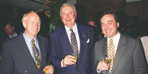 Left to right:John Spender,Gough Whitlam and Michael Yabsley.