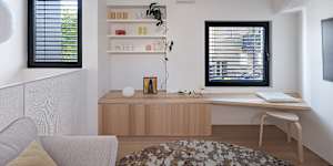 The dwelling features double glazing.