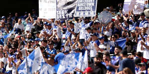 Bulldogs fans cheer created special atmospheres at games in 2024 as the club returned to the fionals for the first time in eight years.