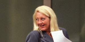 Nicola Gobbo outside the Supreme Court in 2004,at the height of her criminal defence career.