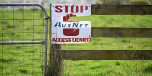 Some farmers fear AusNet’s compensation will not cover future losses of land value and limitations to farming practices.