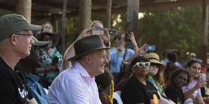 Anthony Albanese at the Garma festival in August. “We can get this done together,” he said.