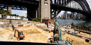 Work started on the North Sydney Olympic Pool redevelopment in March 2021. 