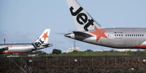 Jetstar cancelled about six flights to and from Sydney Airport on Boxing Day.