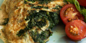 Jill Dupleix's egg white and spinach omelette