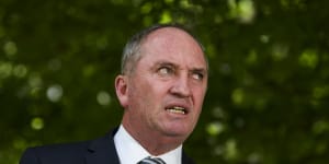 Barnaby Joyce says Nationals must shift to the right to counter Shooters threat