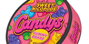 Candy flavoured nicotine pouches.
