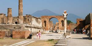 The Temple of Jupiter in Pompeii.