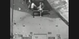 A still from the footage of the attack.