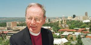 Former Anglican archbishop of Sydney Harry Goodhew in 1998.