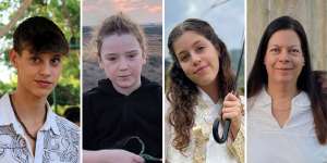 Undated images of Noam Or,Emily Toni Kornberg Hand,Hila Rotem Shoshani and Shiri Weiss,who were freed from Gaza in the second round of hostage releases. 