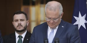 Liberal MP Phil Thompson (left),a veteran who served in the Middle East,has strongly backed a royal commission. Scott Morrison has said he would not pressure those who wanted to vote in favour.