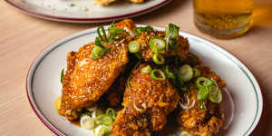 Mansae’s Korean fried chicken.