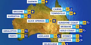 National weather forecast for Sunday August 10
