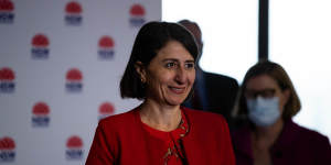 NSW Premier Gladys Berejiklian,at a press conference about the easing of restrictions in NSW.
