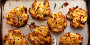Crispy smashed potatoes were the most popular recipe of November 2020. 