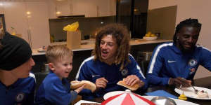 Perth youngster gets surprise visit from Chelsea greats