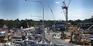 Construction on the final stage of the WestConnex motorway is under way at Rozelle and Lilyfield.