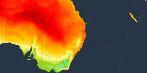 On Friday,a record-breaking hot air mass was focussed on parts of Qld,NSW,SA and the NT. 