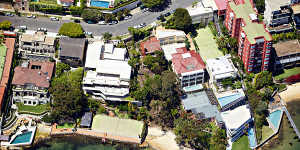 The wealthy enclave of Wolseley Road,Point Piper.
