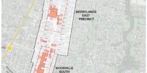 The Cumberland Council plan earmarks three precincts for a collective 3700 new homes along a four kilometre corridor of Woodville Road.