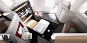 American Airlines business class flagship suites on the 787 with privacy doors,which required an exemption.