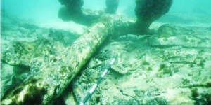 The wreck of the SS Petriana.