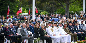 Friday’s Remembrance Day service at the Shrine. 