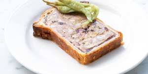 Pate en croute du jour might be duck,pork and fig.