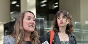 Disrupt Burrup Hub protesters Kristen Morrissey and Joana Partyka are two of the three summonsed to appear in court on Monday.