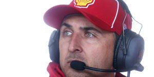 Fabian Coulthard copped social media abuse after following team orders to slow down the Bathurst field.