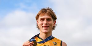 Daniel Curtin was Western Australia’s MVP at the AFL under-18 Championships.