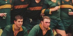 Chris Minns (top left) during his time with Oatley in the 1990s.