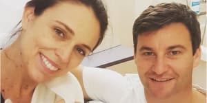 Jacinda Ardern's baby announcement on Instagram. 