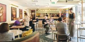 The dining room. 