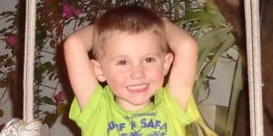 An image of William Tyrrell released on the two-year anniversary of his disappearance. A $1 million reward has been issued for information into his case.