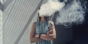 Vaping is becoming more common among young people,Health Department figures show.