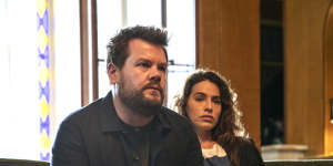 James Corden plays Jamie,a rising-star chef whose perfect marriage to the pregnant and beautiful Amandine (Melia Kreiling) quickly turns out to be anything but in ‘Mammals’.